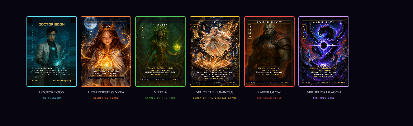 All six heroes of Starfall Catastrophe Book One