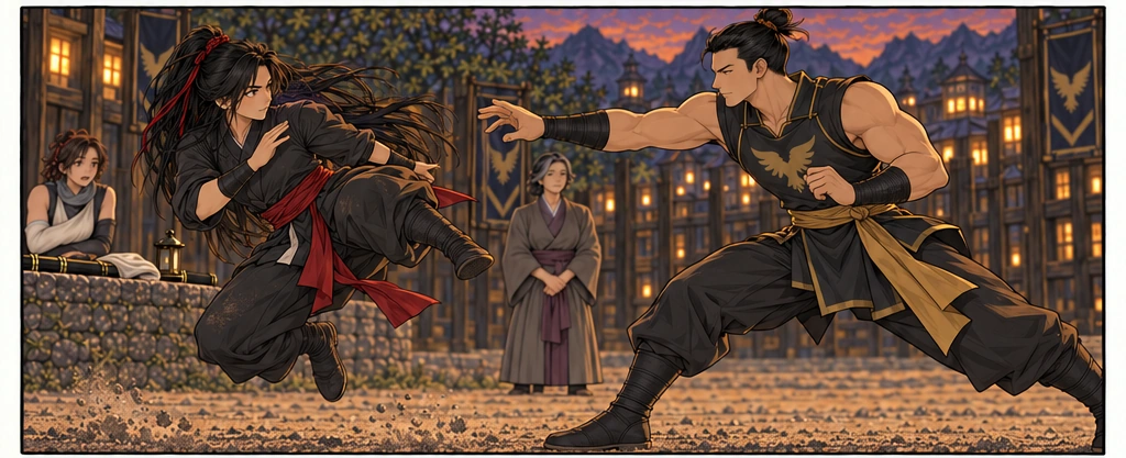 Teren starts after her, but Mali changes position before his hands arrive.